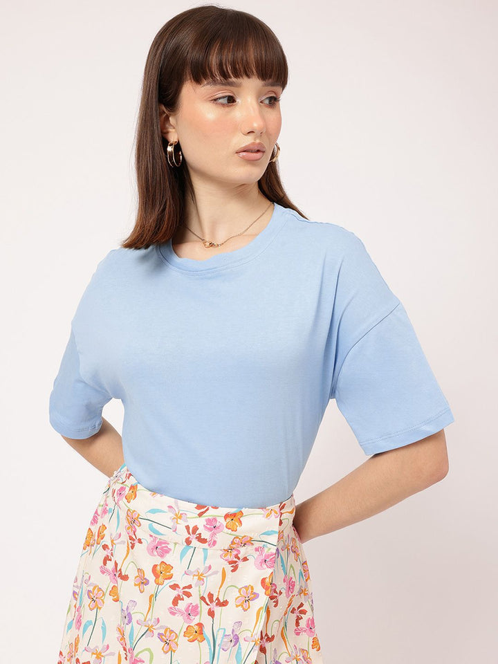 DressBerry Loud Yet Calm Back Printed Oversized Tee