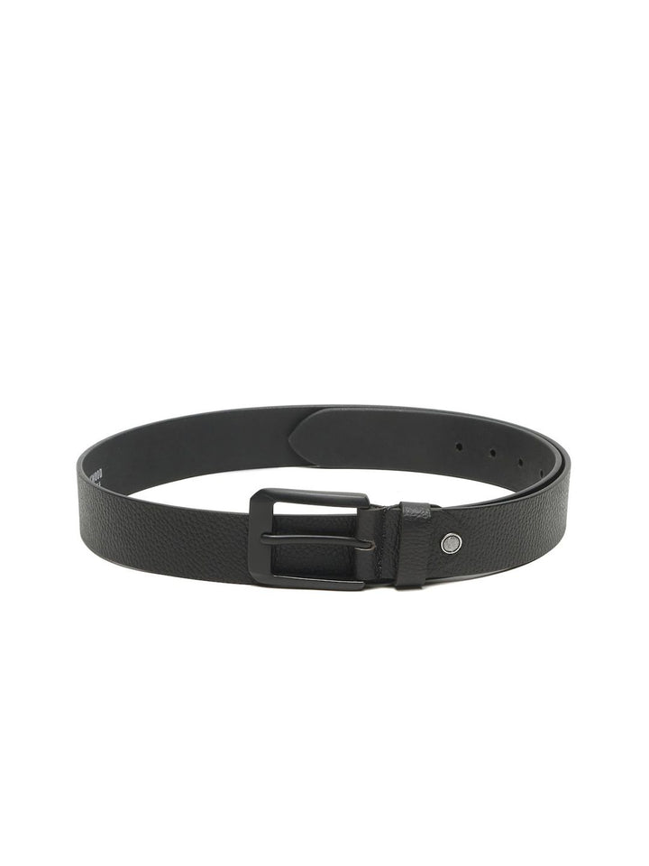 Teakwood Leathers Men Textured Leather Belt