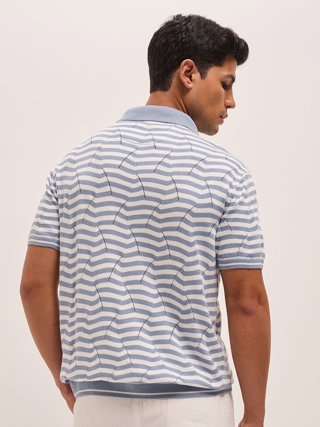 THE BEAR HOUSE Men Polo Collar T-shirt
