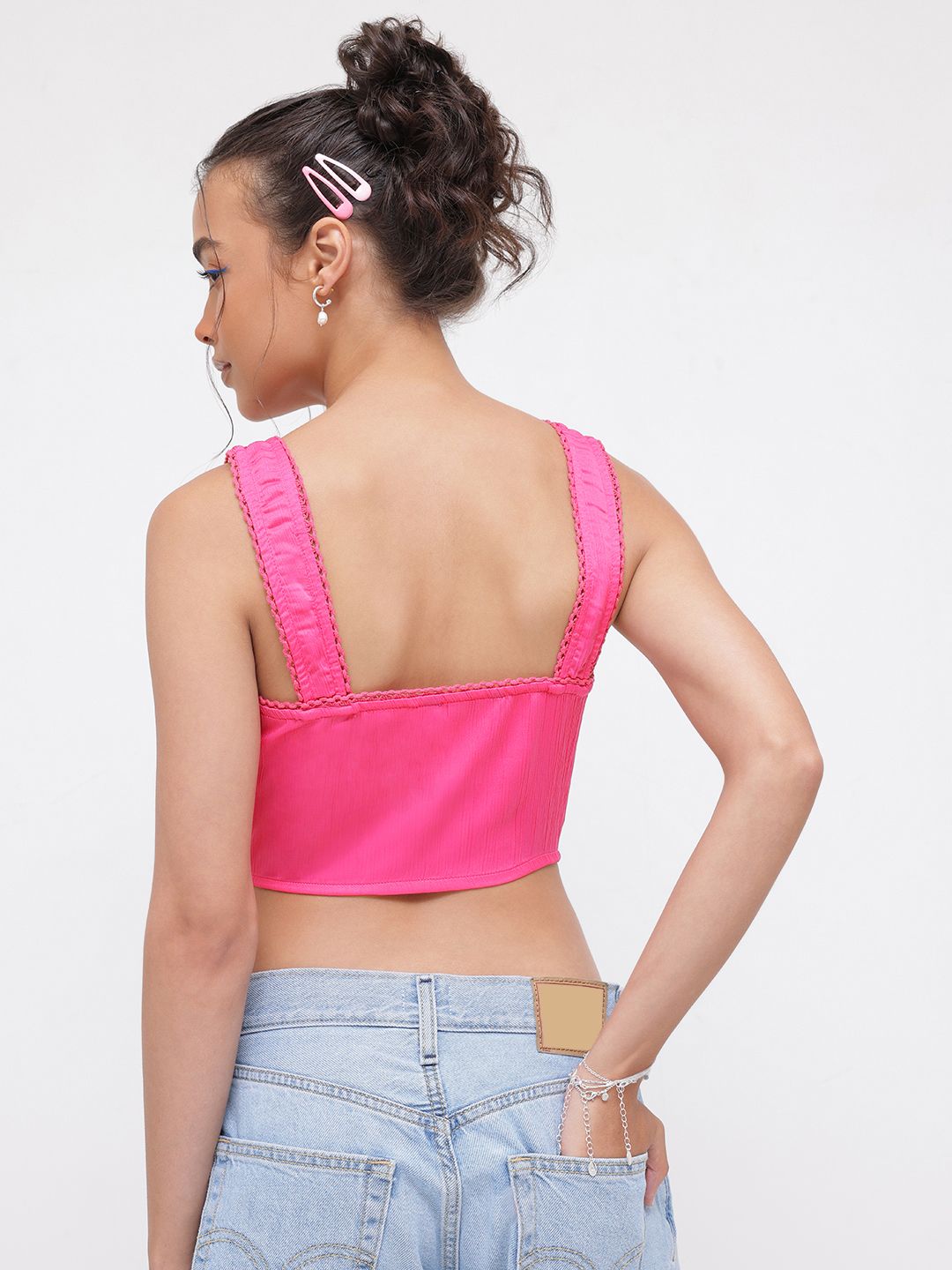DressBerry Femme Chic Bow Front Top