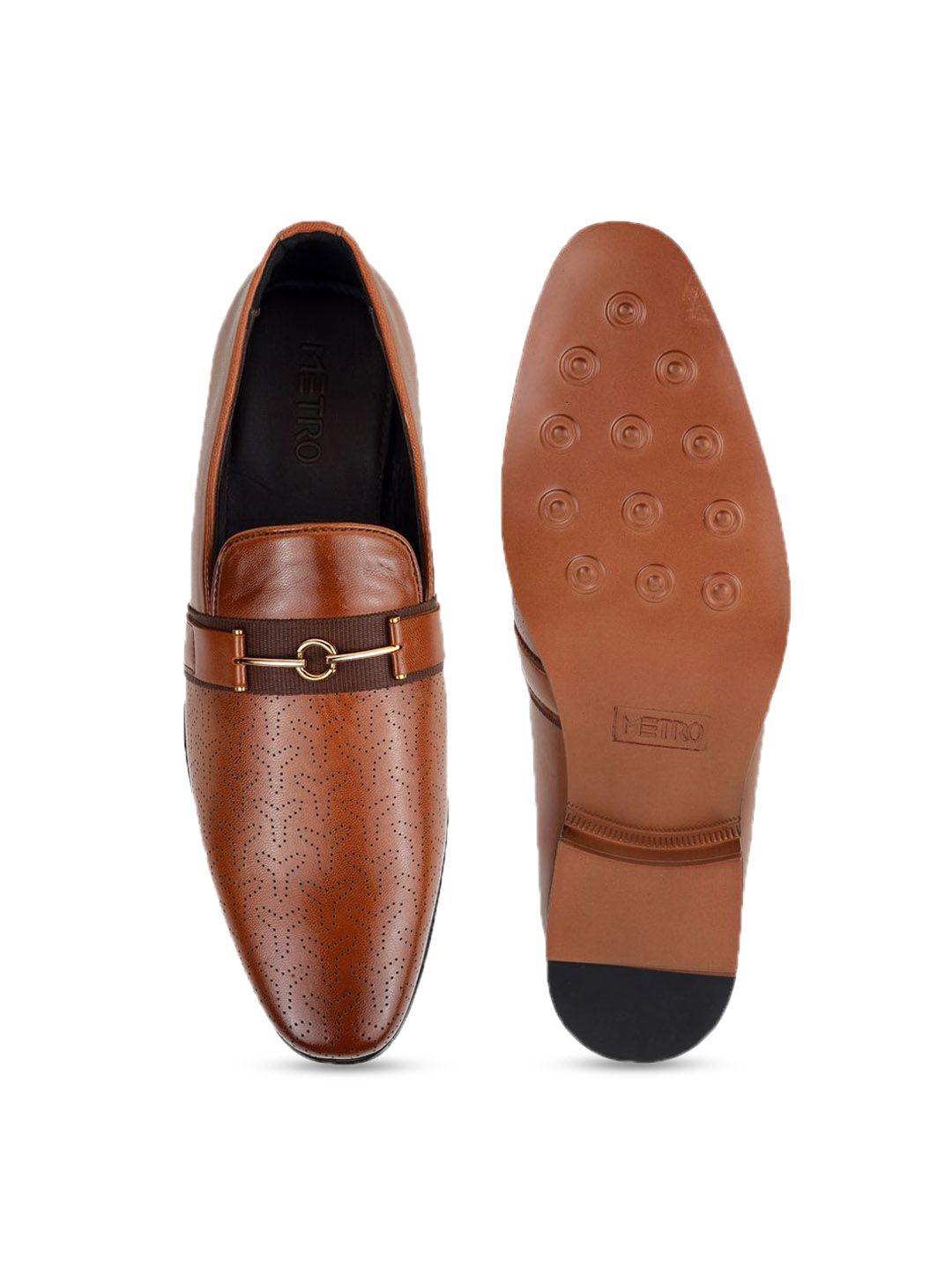 Metro Men Round Toe Formal Loafers