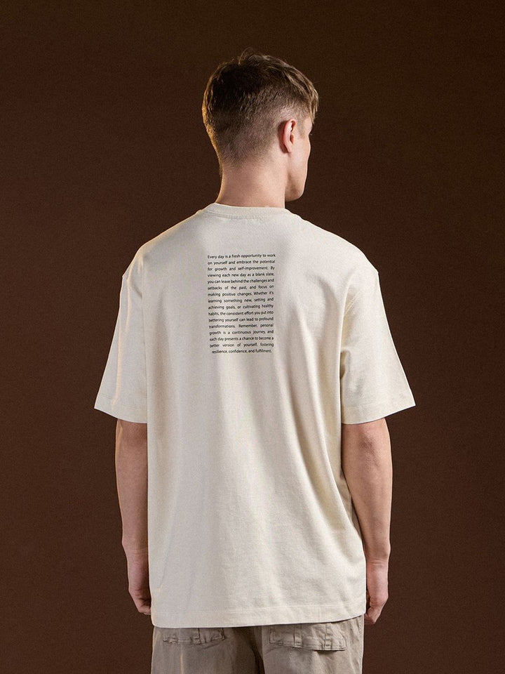 THE BEAR HOUSE Men Floral Printed Round Neck Cotton Oversized Fit T-shirt