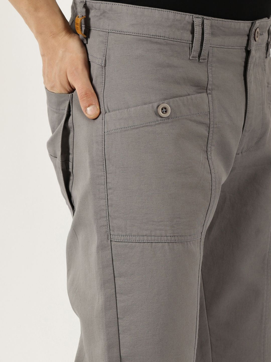Thomas Scott Men Smart Easy Wash Cargos Trousers