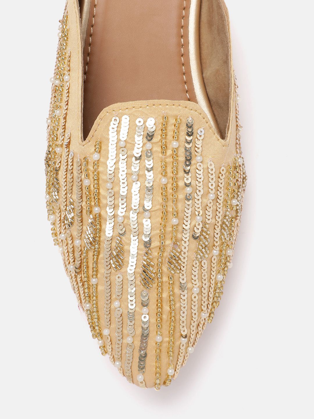 House of Pataudi Women Ethnic Embellished Mules