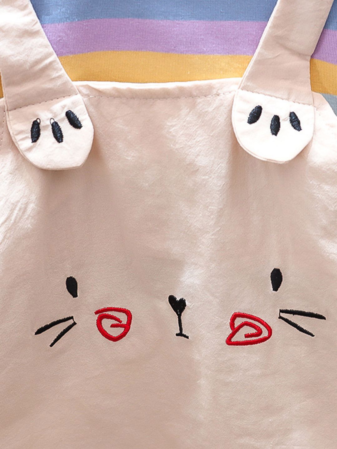 YK Colourblocked Cotton Pinafore Dress