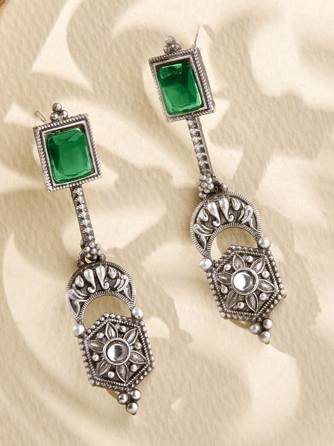 Priyaasi Silver-Plated Stone Stone Stone Stone Stone