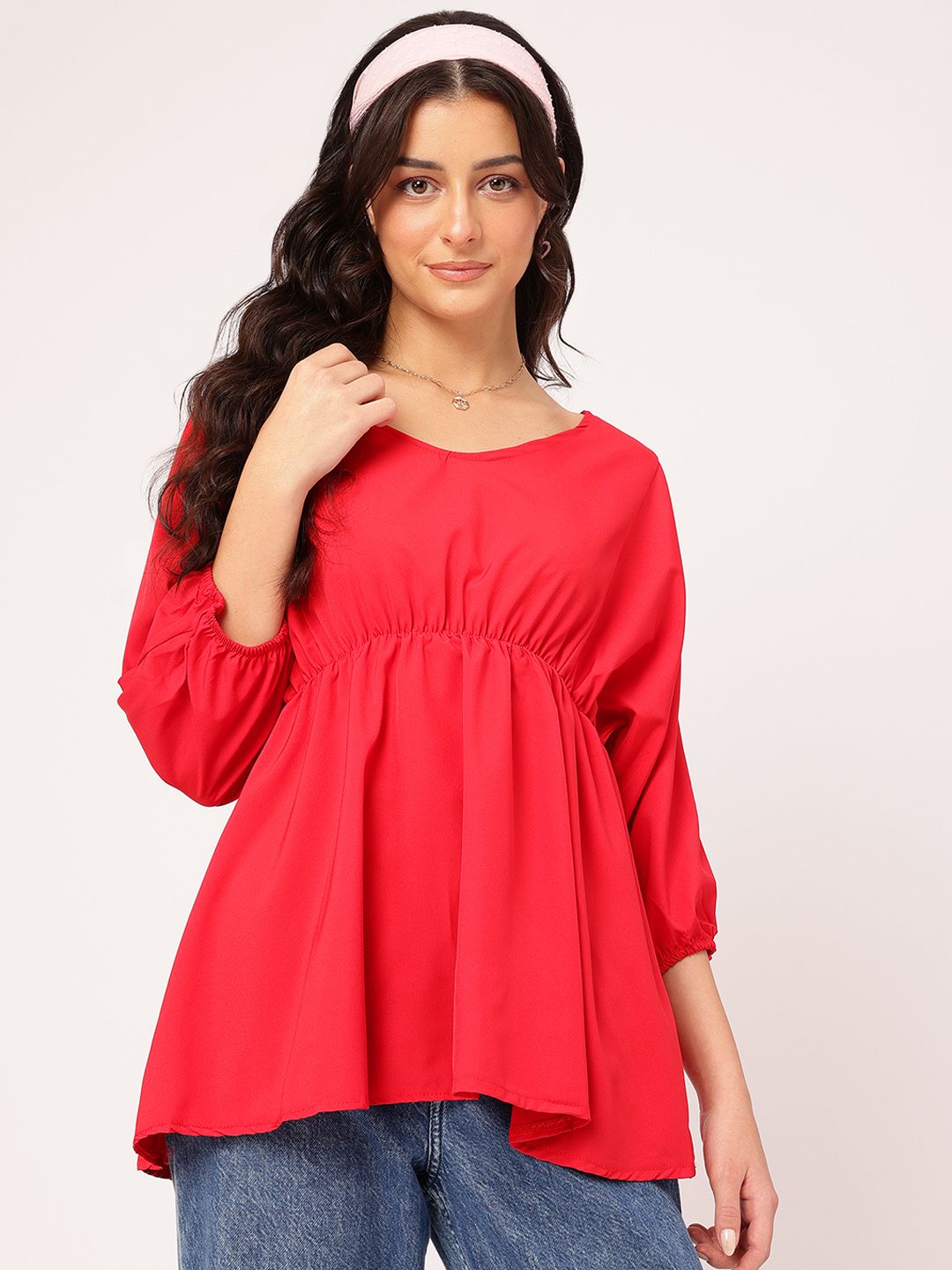 DressBerry Swing & Sway Scoop Neck A-Line Top