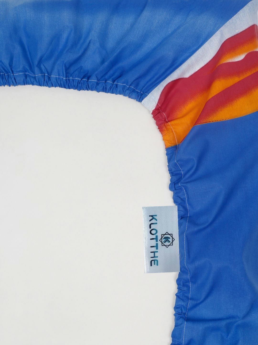 KLOTTHE Kids Blue 400 TC Cotton King Double Bedsheet Set 2.50 m x 2.25 m