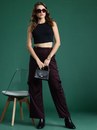 DressBerry Women Straight Fit High-Rise Cargos