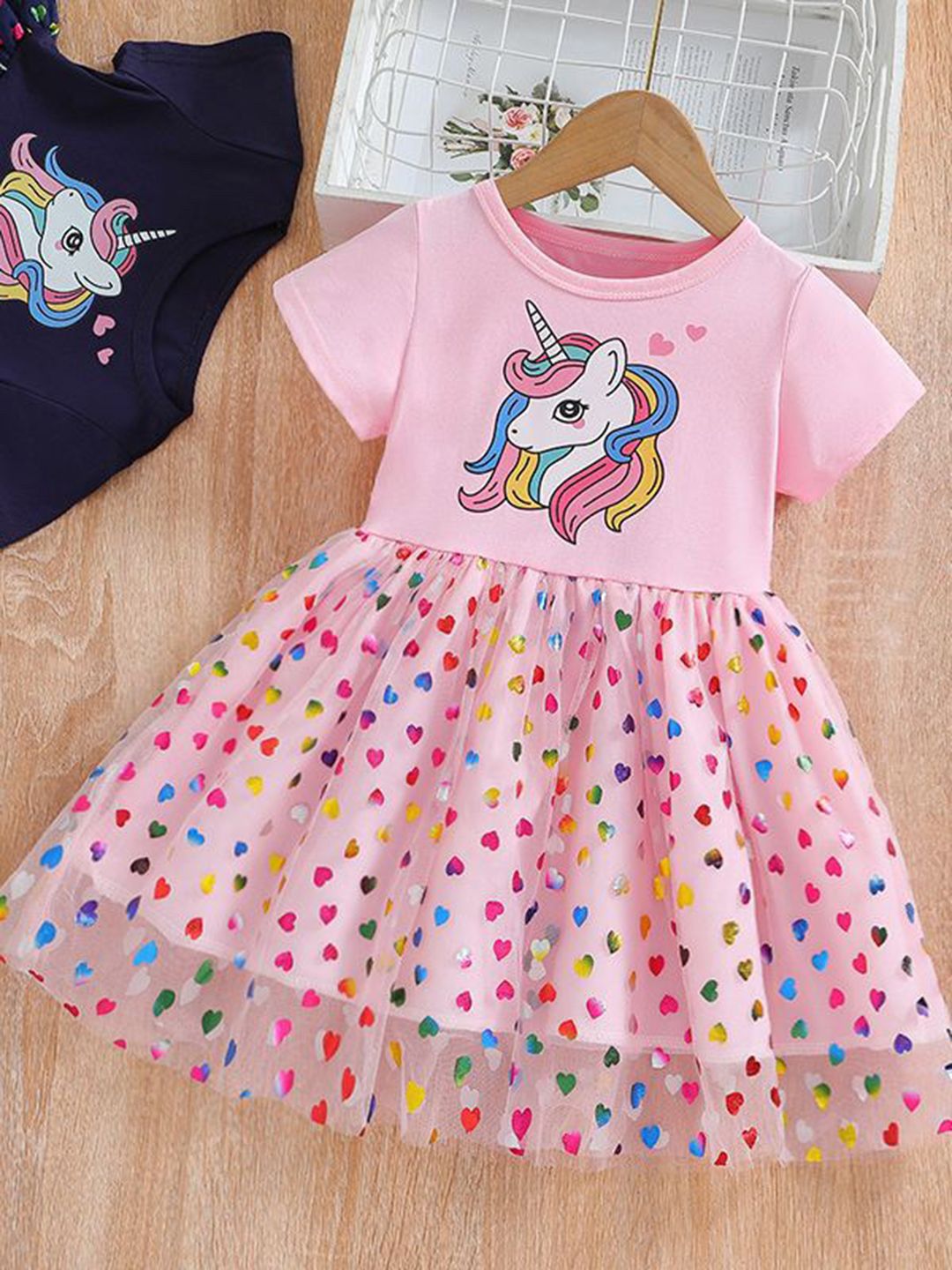 YK Print Fit & Flare Dress
