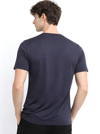 ADRO Graphic Printed Round Neck Short Sleeves Regular Fit Pure Cotton T-shirt