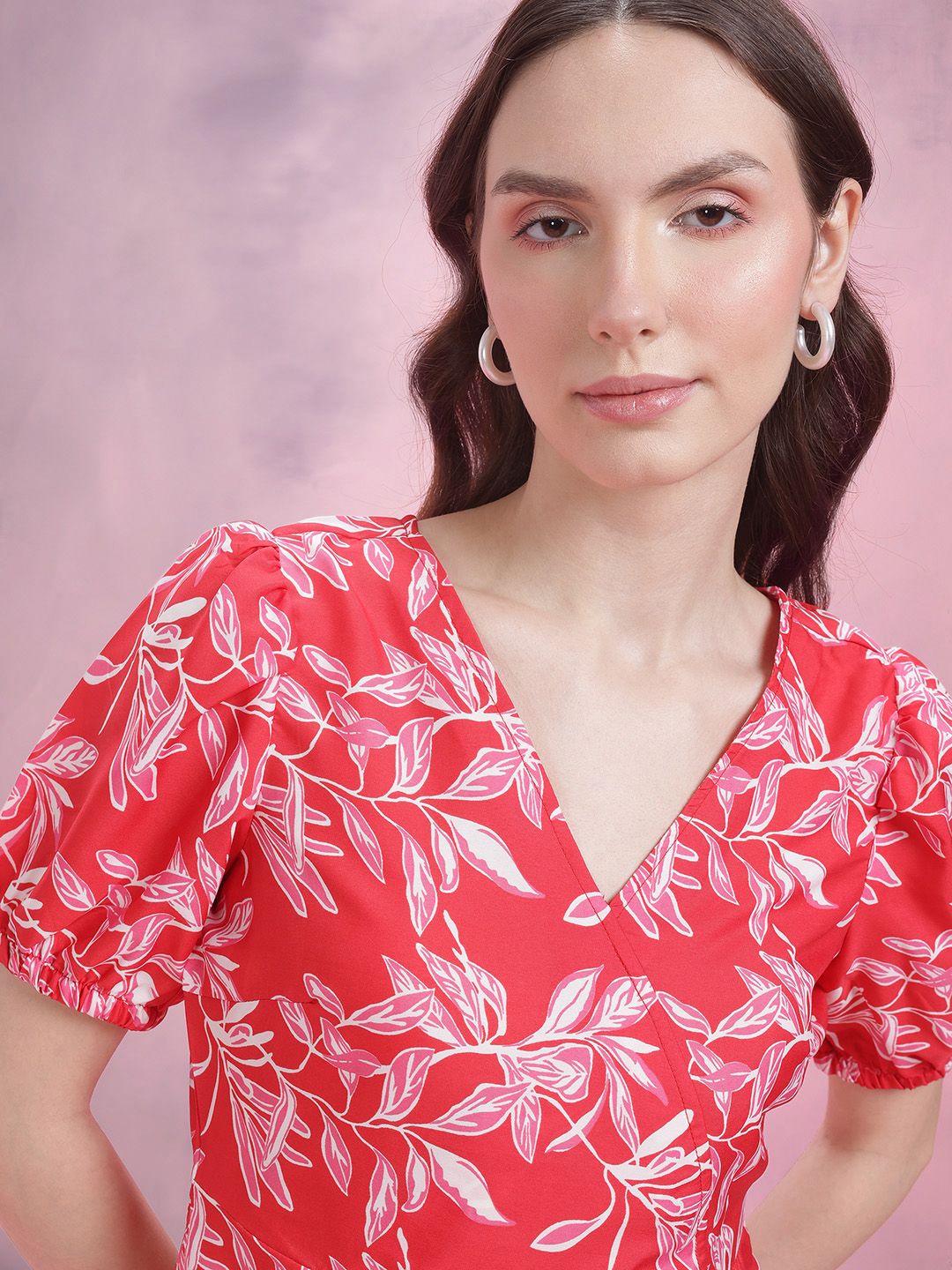 DressBerry Floral Printed A-Line Dress
