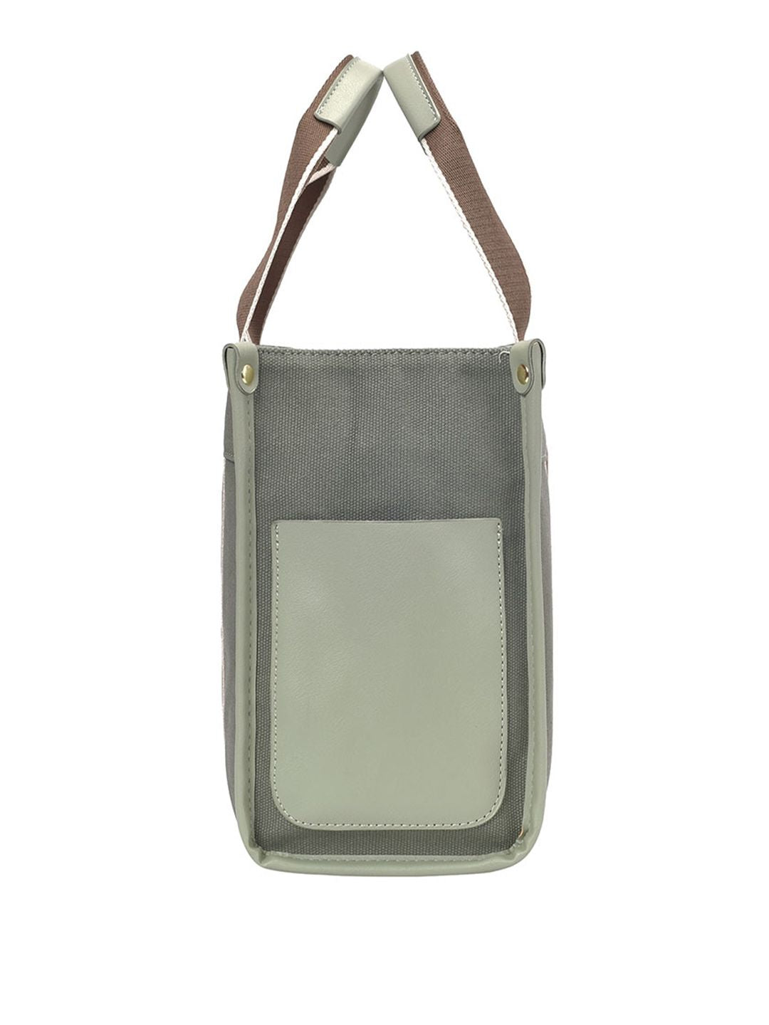 Lino Perros Self Design Canvas Structured Handheld Bag