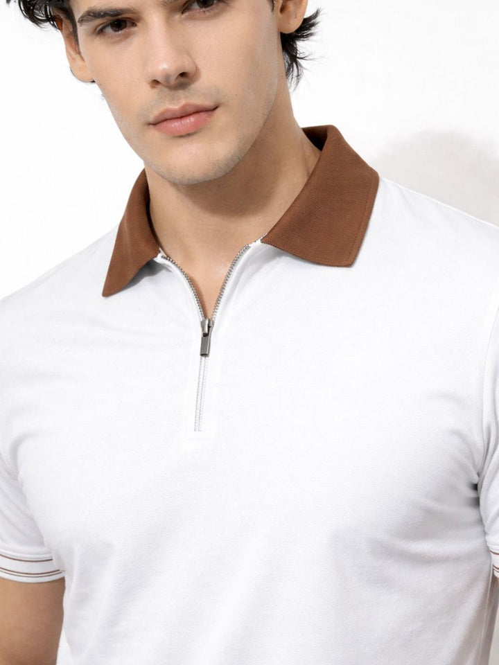 ADRO Men Polo Collar T-shirt