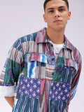 The Indian Garage Co Men Cutaway Collar Abstract Printed Casual Shirt