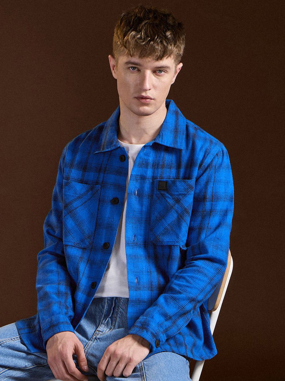 THE BEAR HOUSE Men Opaque Checked Casual Shirt