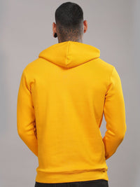 ADRO Men Typography Printed Hood Cotton Pullover Sweatshirt