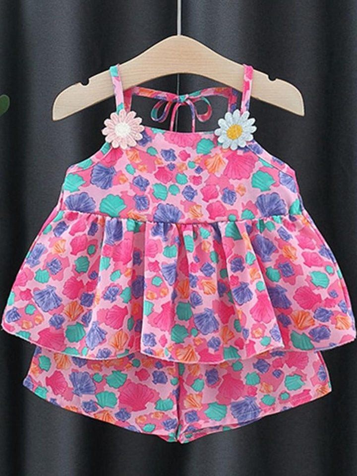 Peachmode Kids-Girls Teal Co-Ords