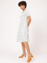 DressBerry Spring Blossom Floral Empire Midi Dress