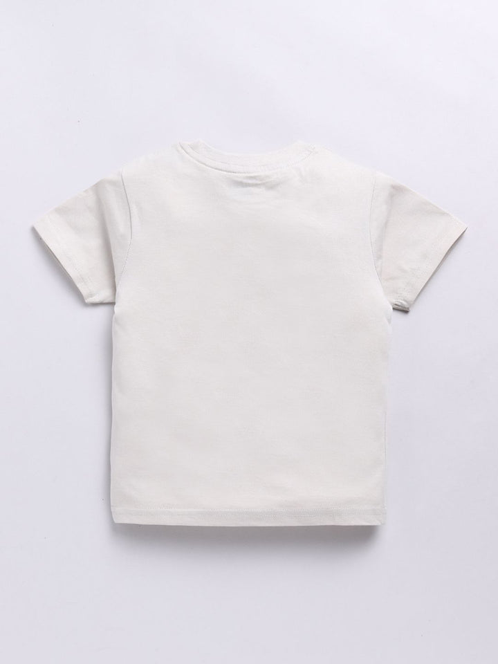 Happy Faces Boys Pure Cotton Typography & Graphic Printed T-shirt