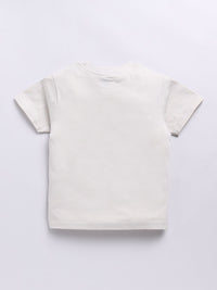 Happy Faces Boys Pure Cotton Typography & Graphic Printed T-shirt
