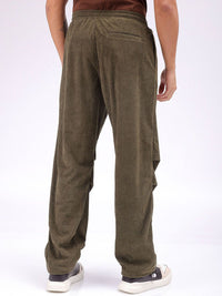 The Indian Garage Co Men Striped Tapered Fit Regular Trousers