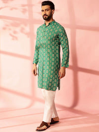 Anouk Men Paisley Printed Regular Kurta with Pyjamas