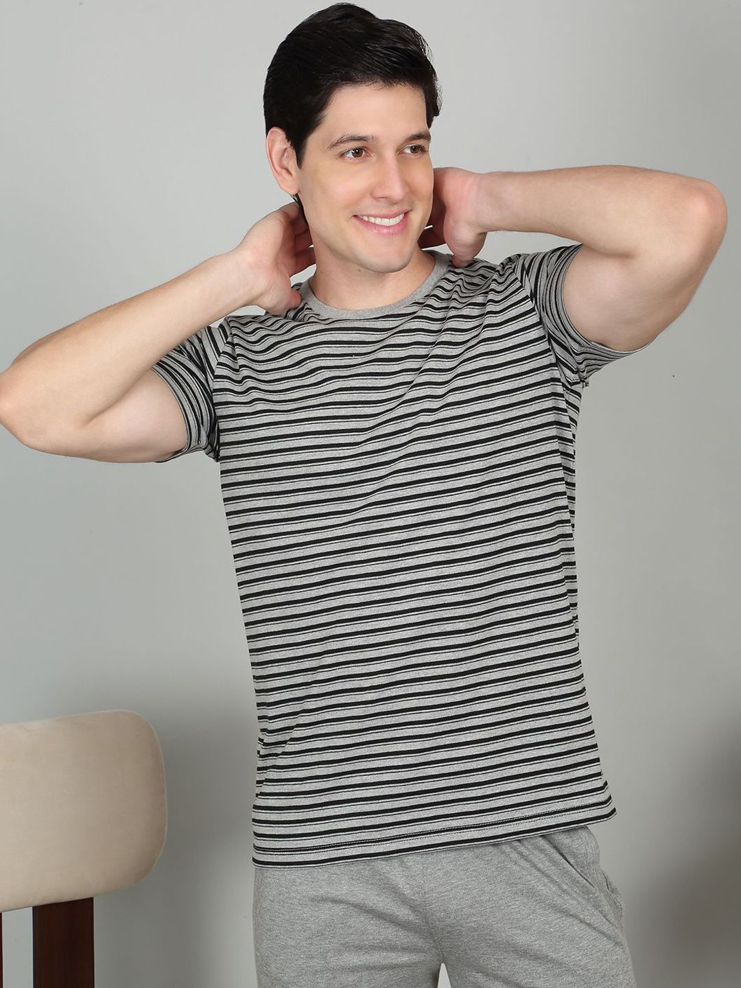 Sweet Dreams Men Striped Night suit
