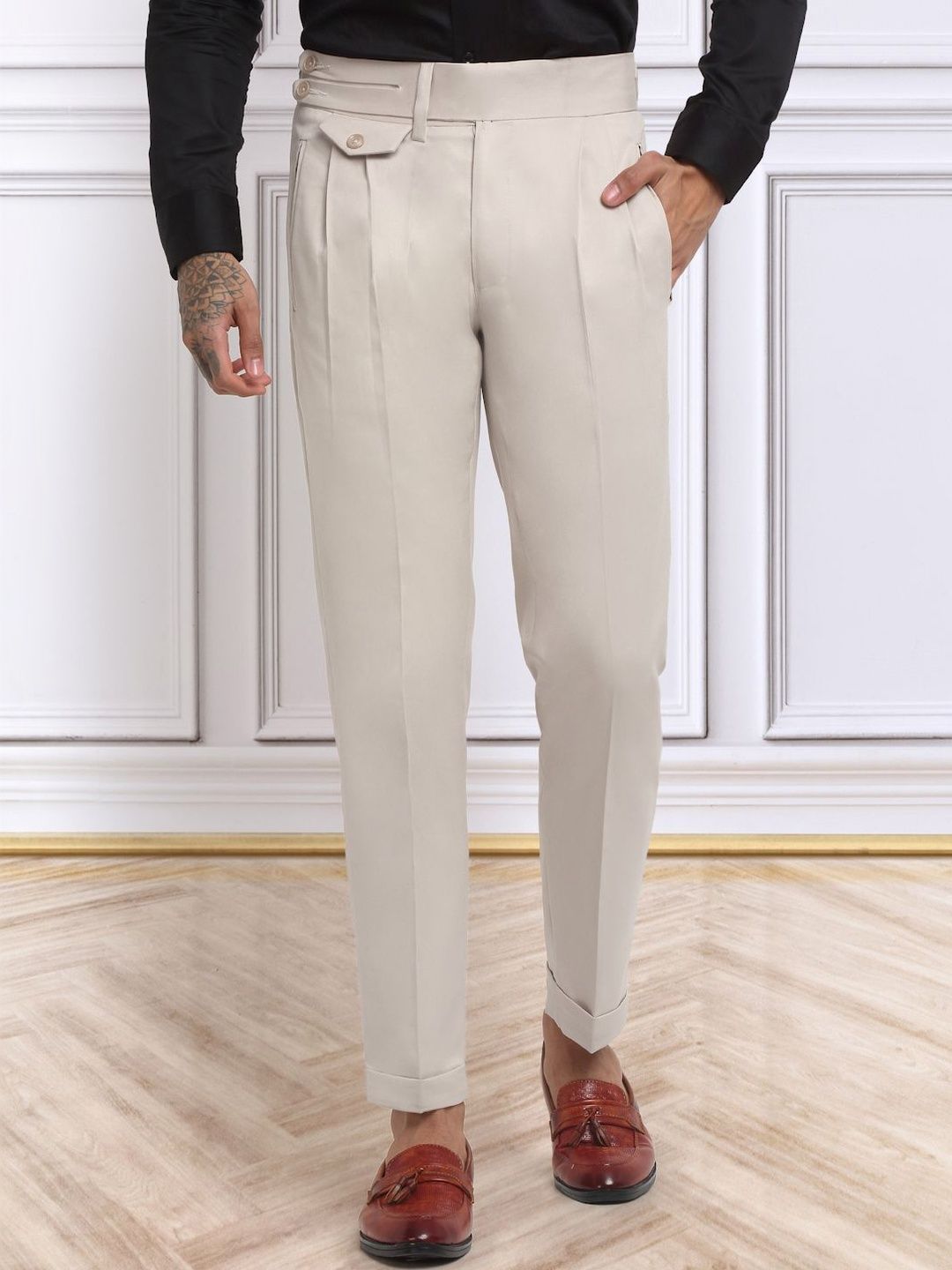 Moda Rapido Men Slim Fit Easy Wash Trousers