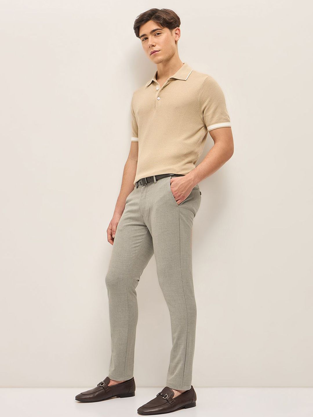 THE BEAR HOUSE Men Slim Fit Trousers