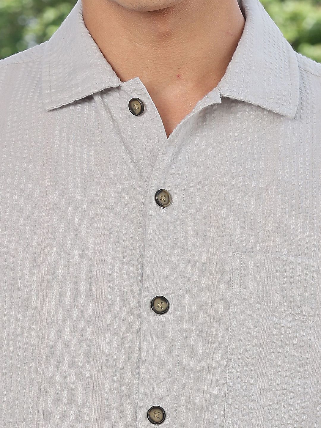 Thomas Scott Men's Premium Seersucker Cotton Casual Shirt