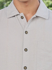 Thomas Scott Men's Premium Seersucker Cotton Casual Shirt
