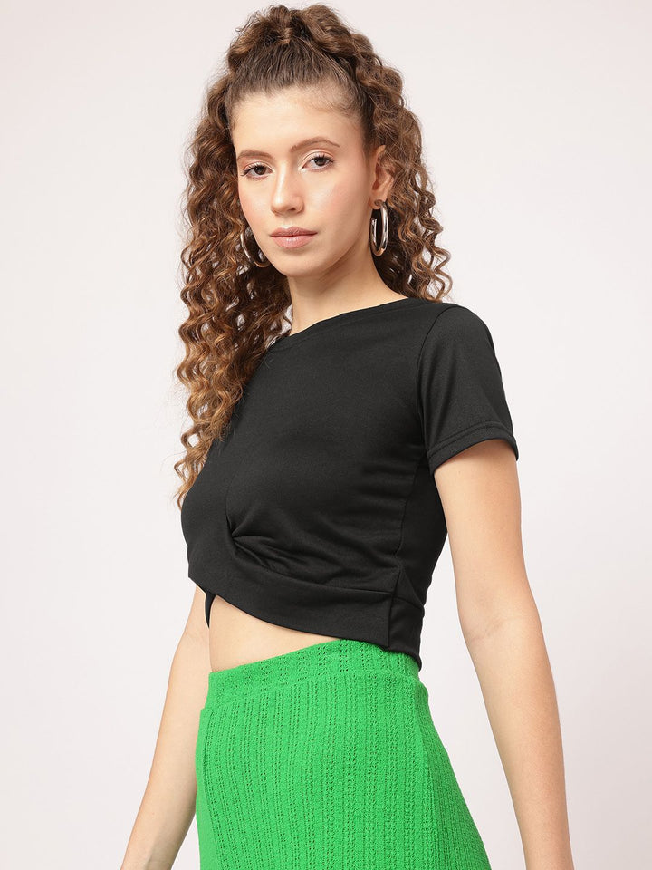DressBerry Bold & Lovely Twisted Crop Top