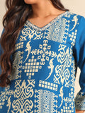 Mamicha Women Ethnic Motifs Printed Regular Thread Work Pure Cotton Kurta with Palazzos