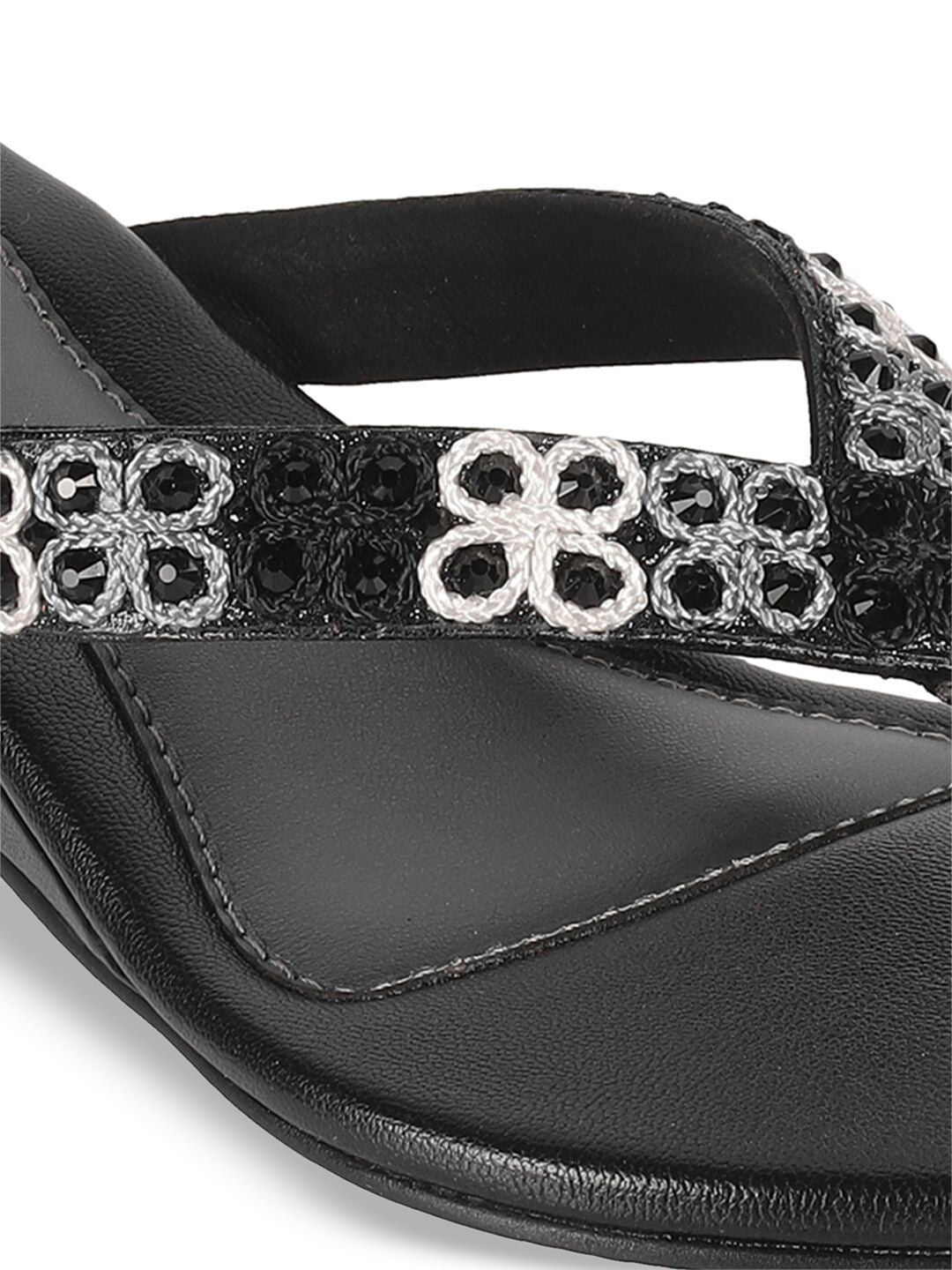 Mochi Women Embellished Wedge Heel Sandals