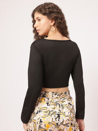 DressBerry Perfectly Chic Tie-Up Crop Top