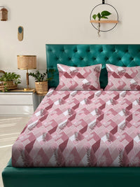 Myntra Elegant Homes Floral Printed 400 TC King Bedsheet with 2 Pillow Covers