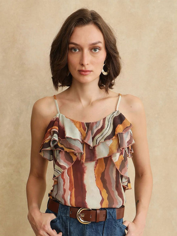 RAREISM Women Printed Cotton Top