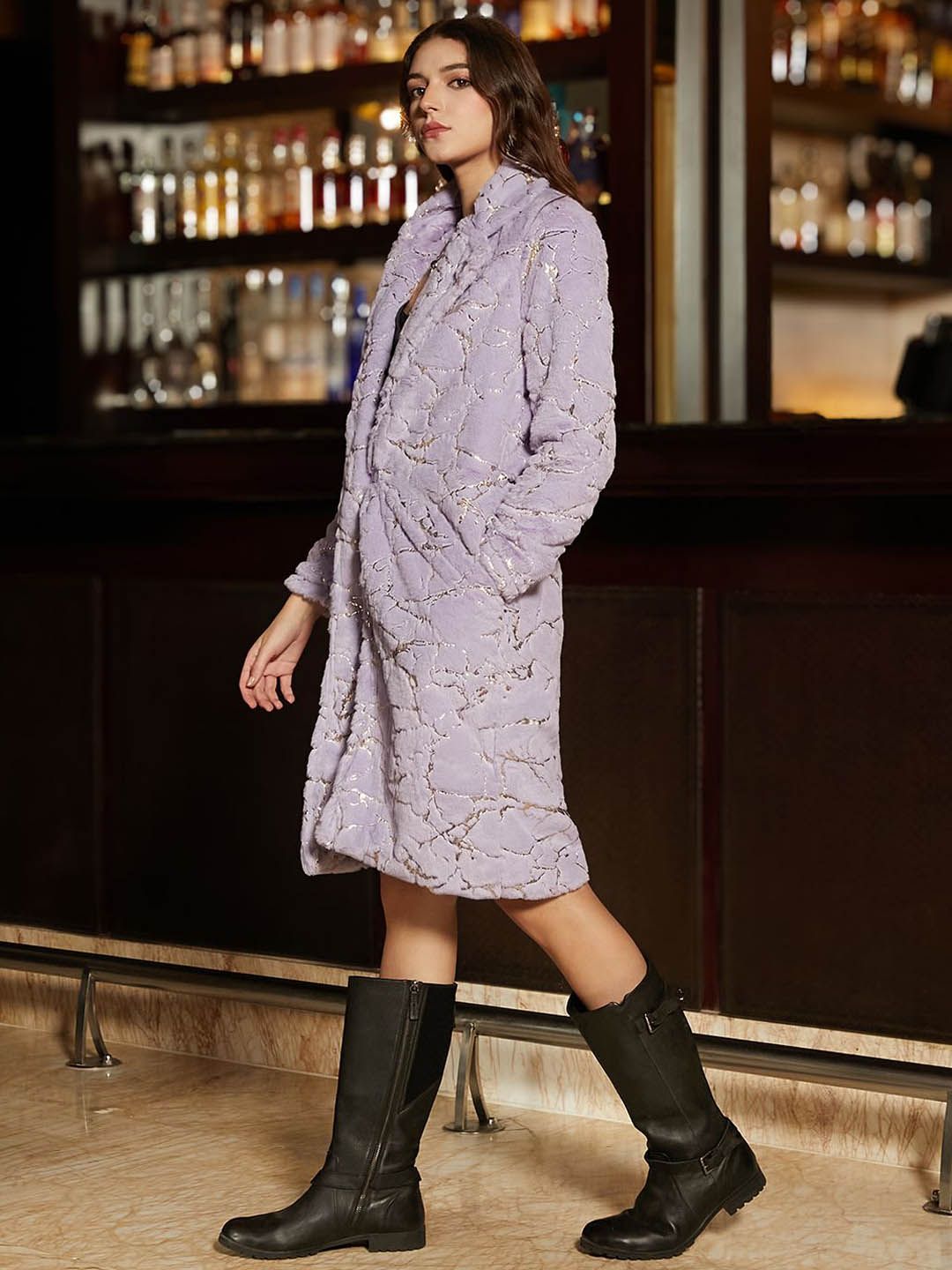 Kampus Sutra Wanita Single-Breasted Overcoat