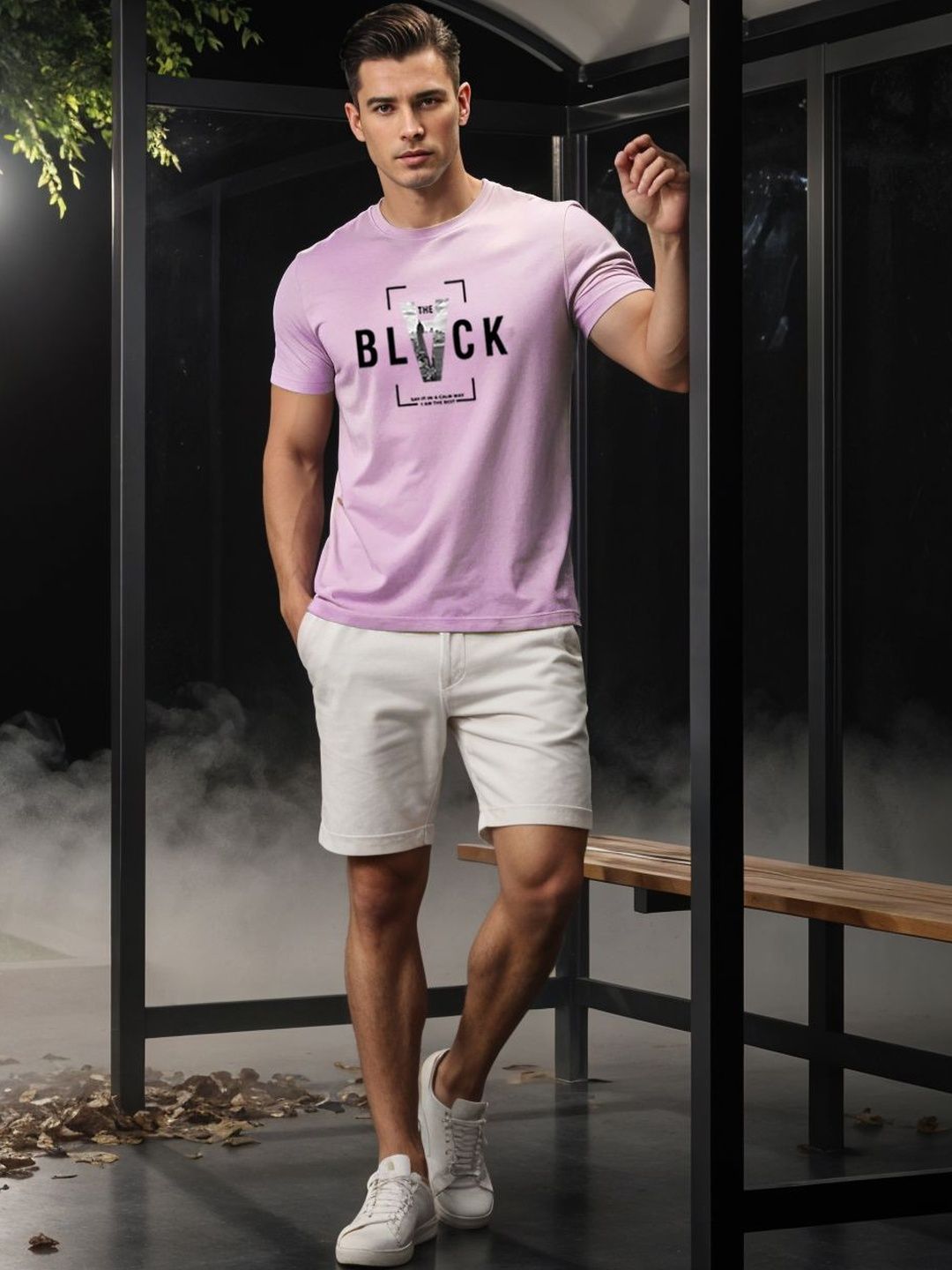 ADRO Men Typography Printed T-shirt