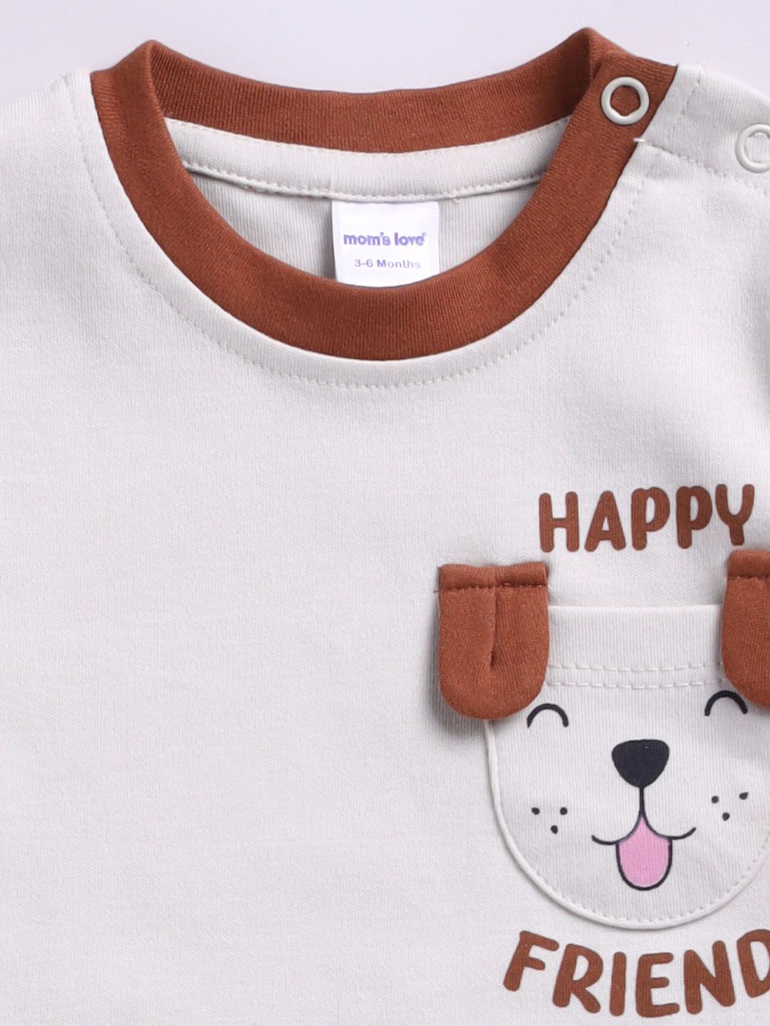 Moms Love Boys Printed T-shirt with Shorts