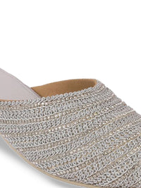 Metro Women Round Toe Block Mules Heels