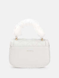 DressBerry Structured Satchel with Quilted Detail