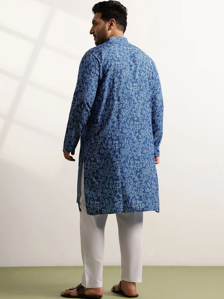 SOJANYA PLUS Men Ethnic Motifs Printed Regular Kurta with Pyjamas