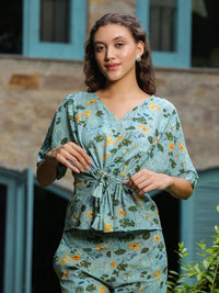 SANSKRUTIHOMES Floral Printed Top with Trousers