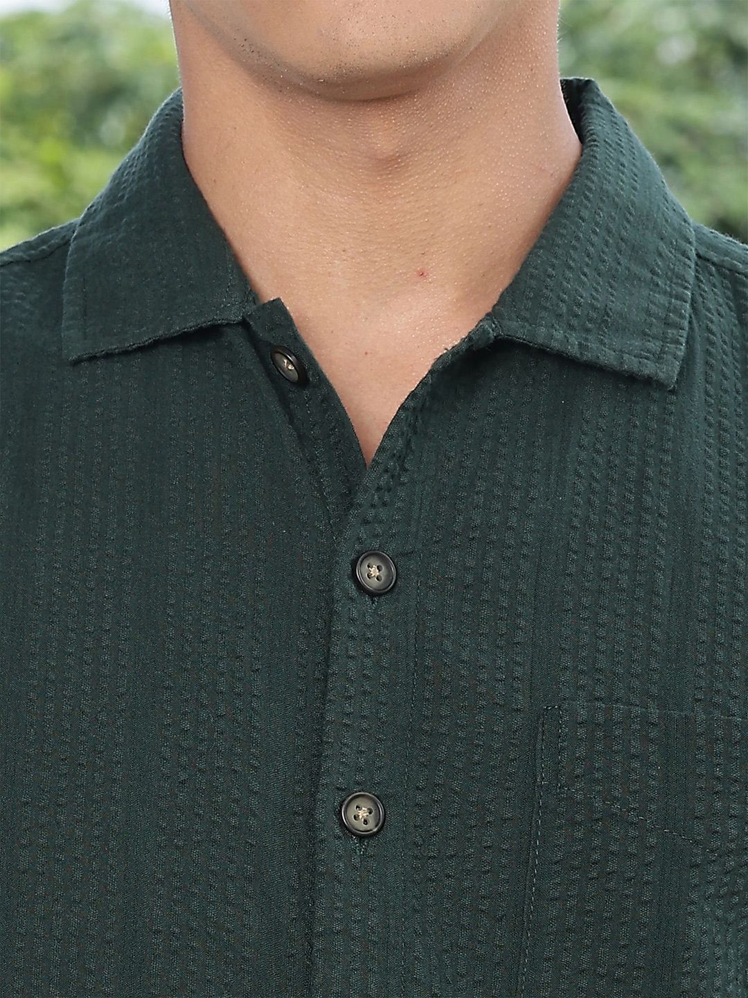 Thomas Scott Men's Premium Seersucker Cotton Casual Shirt