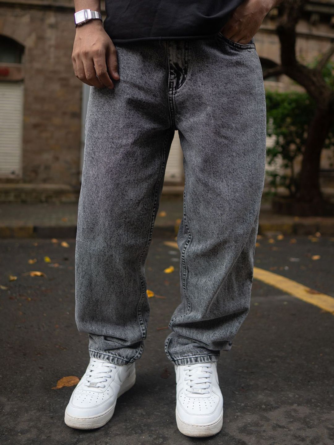 Powerlook Men Slash Knee Jeans