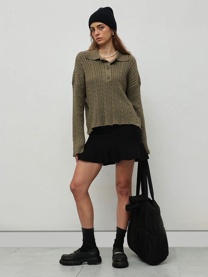 STREET 9 Women Cable Knit Pullover