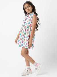 NautiNati Girls Disney Minnie & Daisy All-Over Print Shirt Dress