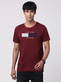 ADRO Men Graphic Printed Cotton T-shirt